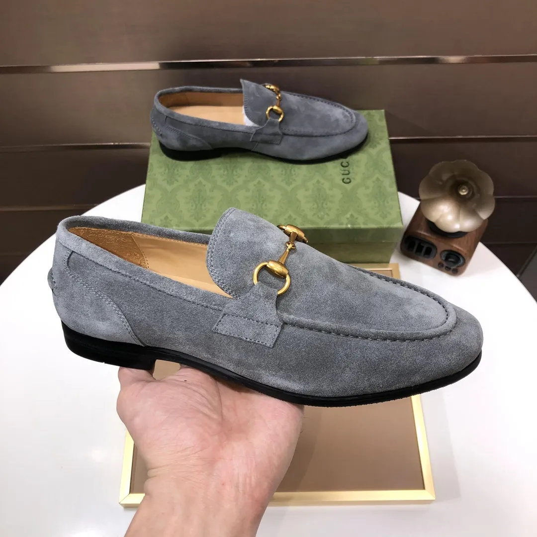 Men's shoes 💰580💰[GUCCI—Gucci] The latest high-end version of Gucci. Official website new model. Available at the same time at counters, the uppers are made of original cowhide imported from Italy/matched with the original special material splicing design concept; "highlight, high-end, grade, extravagance" and exquisite workmanship (original mesh fabric) sole: original factory special outsole size (38-45) (custom-made 45 non-returnable)